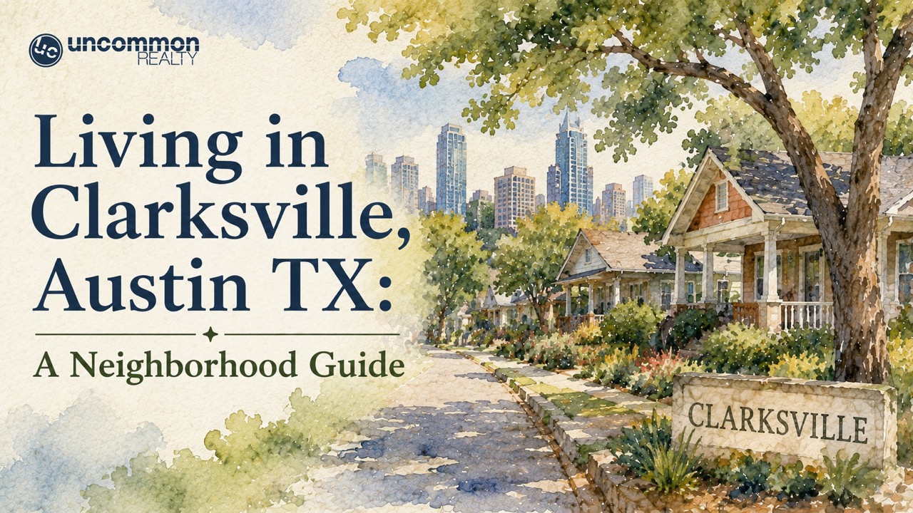 I've sold homes all over Austin, and Clarksville is one of the few neighborhoods where I can walk a buyer down the street and point out a piece of Texas history on nearly every block. If you're looking into living in Clarksville, Austin TX, I want to give you the real picture: where it is, how it came to be, what the homes look like, and what day-to-day life is like there. I'm Robbie English, a broker and REALTOR with Uncommon Realty, and I've worked with buyers and sellers across Austin for a long time. Here's what I know about this neighborhood.