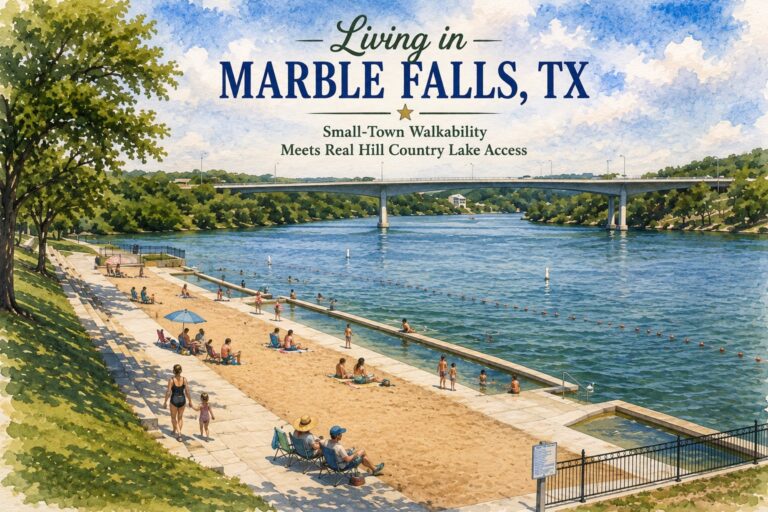 Living in Marble Falls, TX: Small-Town Walkability Meets Real Hill Country Lake Access