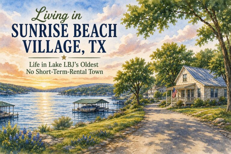 Living in Sunrise Beach Village, TX: Life in Lake LBJ's Oldest No-Short-Term-Rental Town
