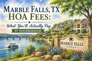 Marble Falls TX HOA Fees: What You'll Actually Pay by Neighborhood