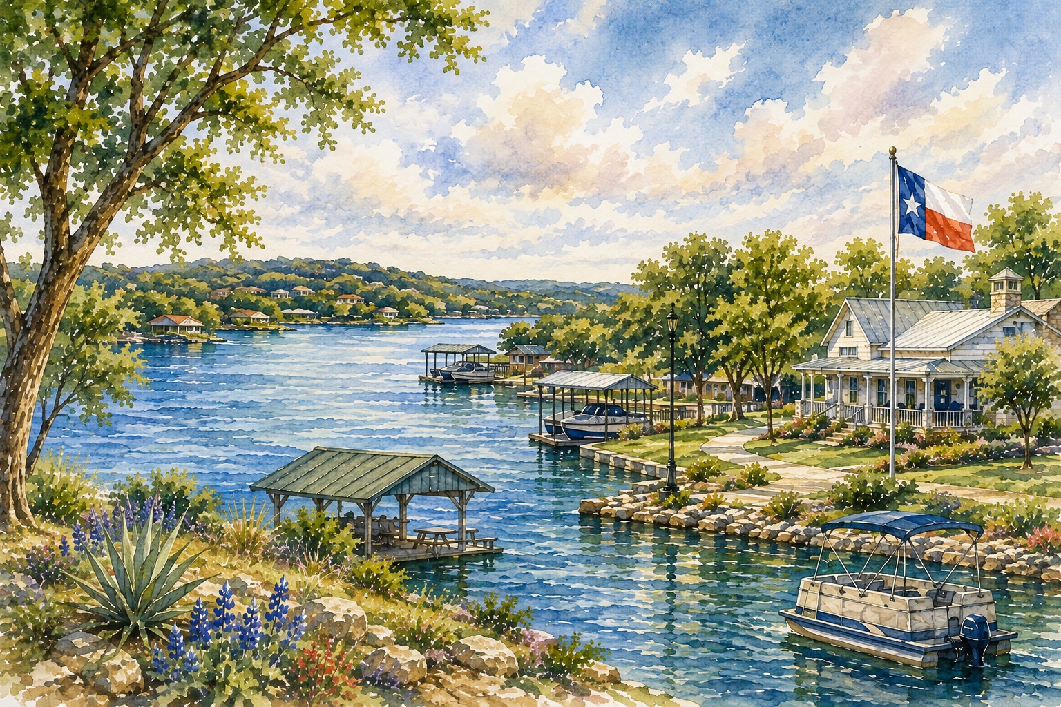 Two Lakes One Small Town