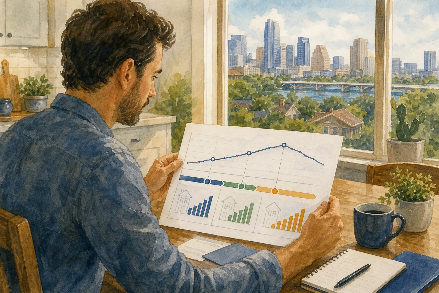 ARM rate caps and changing mortgage payments illustrated in an Austin home.