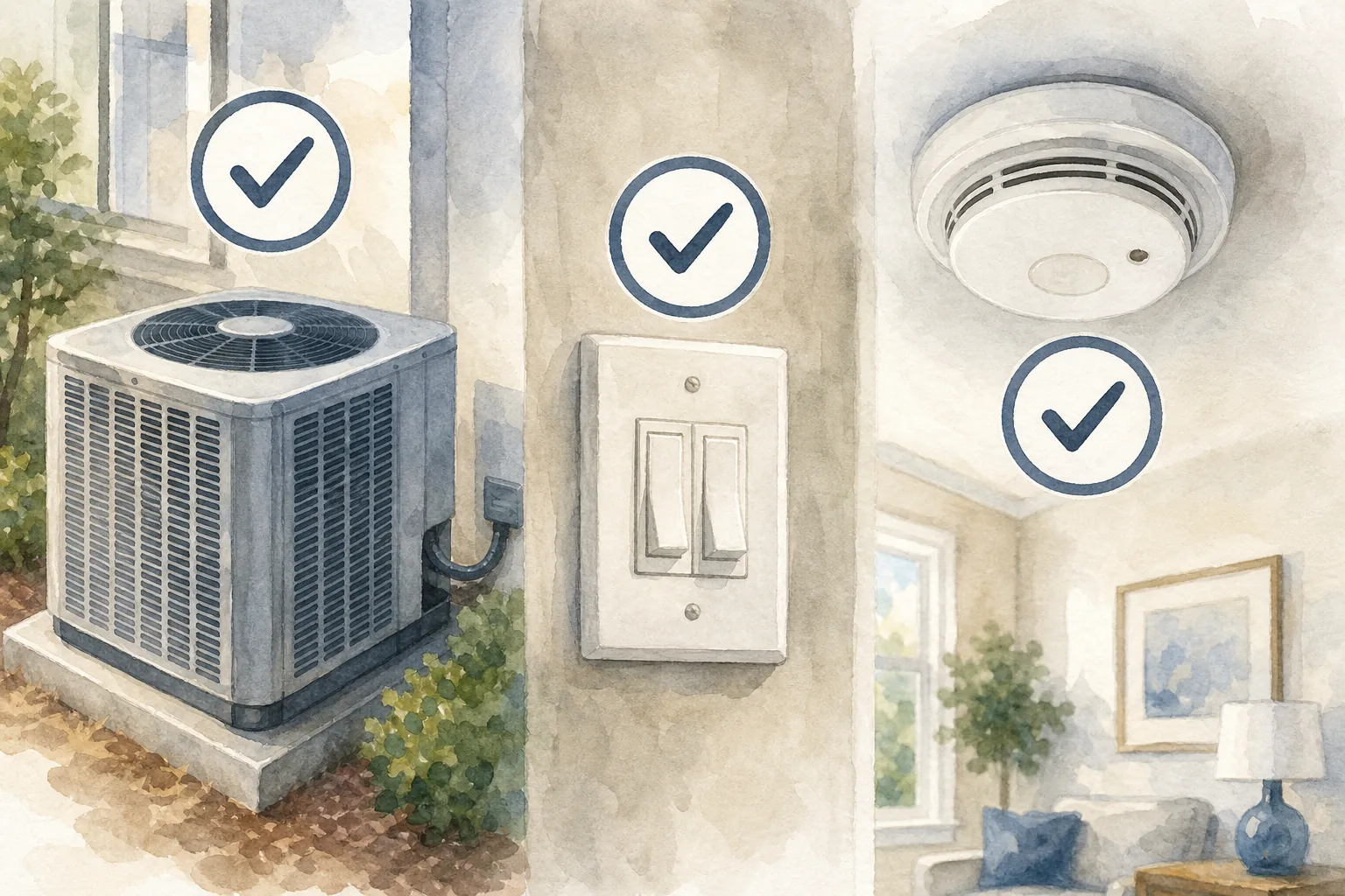 Home inspection interior systems checklist