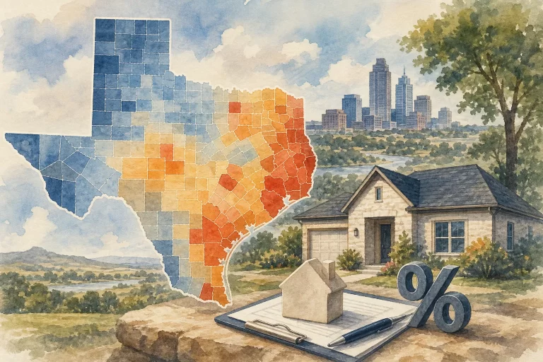 Texas property tax rates by county visual guide