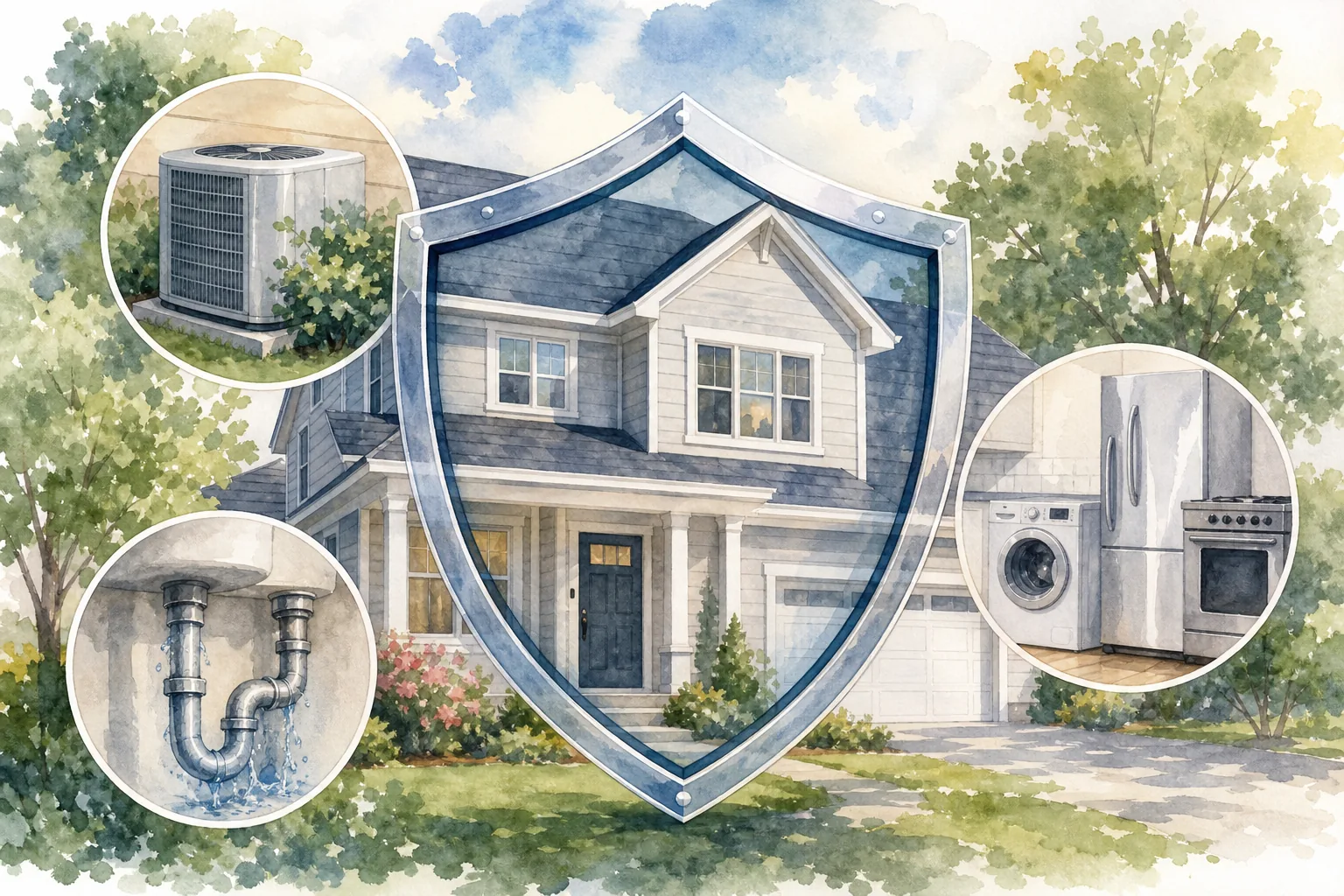 Home warranty coverage diagram