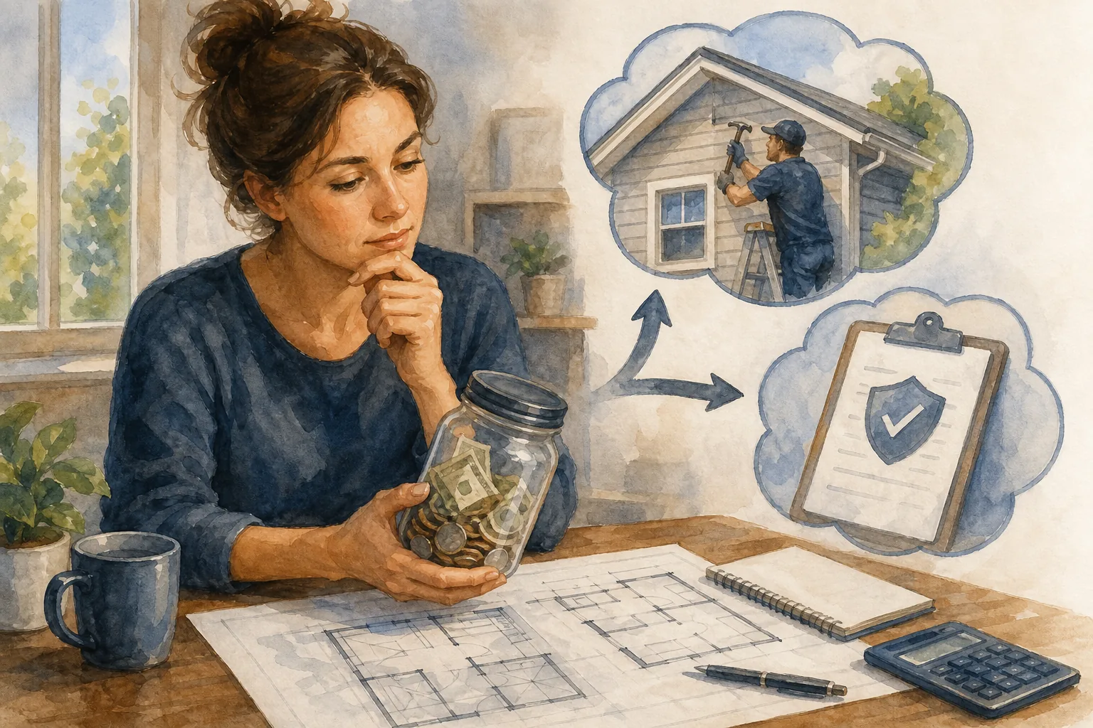 Saving for home repairs vs buying warranty
