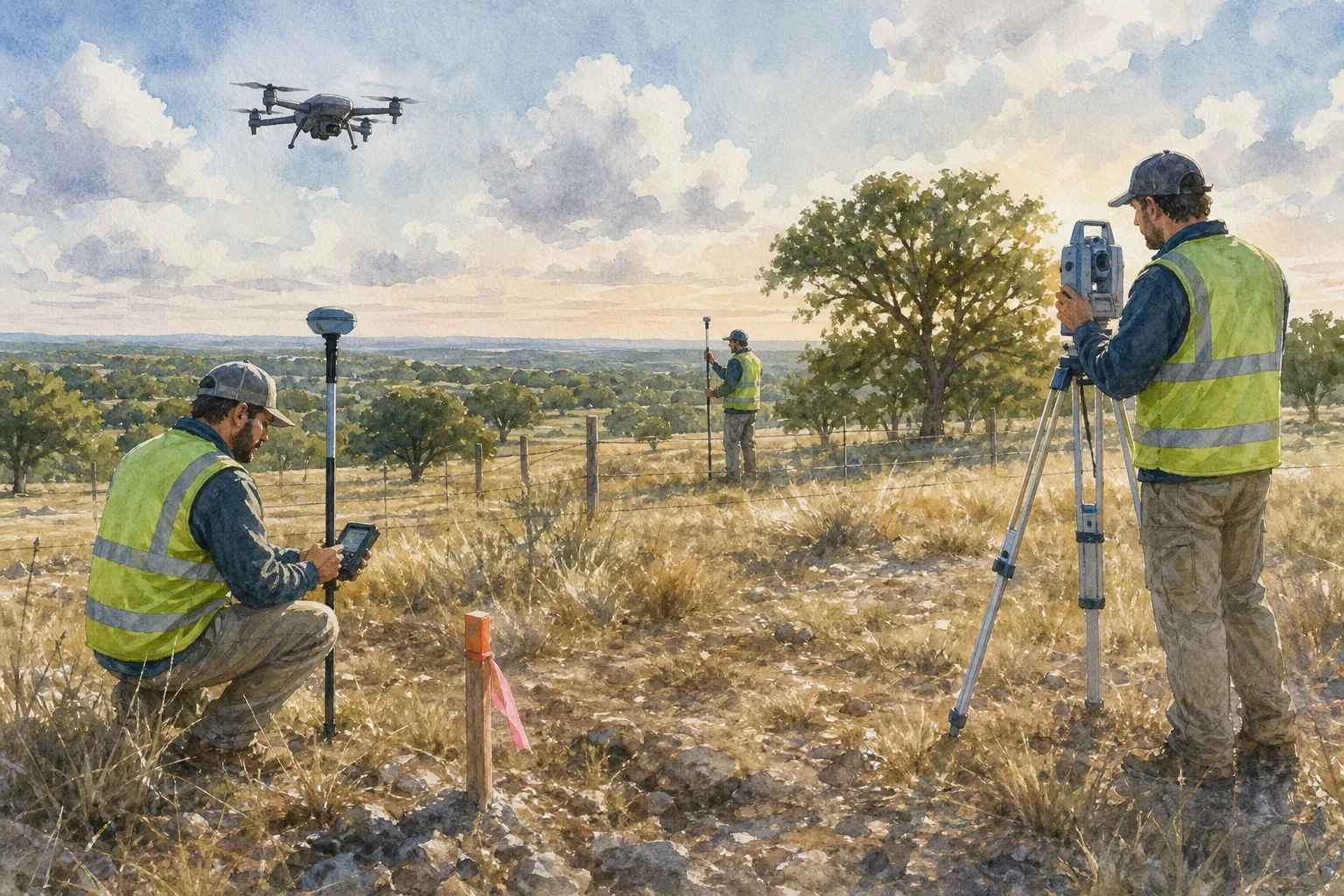 Visual guide to boundary, ALTA, topographic, and improvement surveys