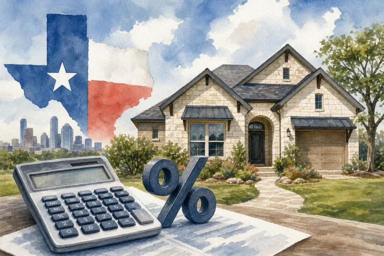 Down payment calculation for Texas home