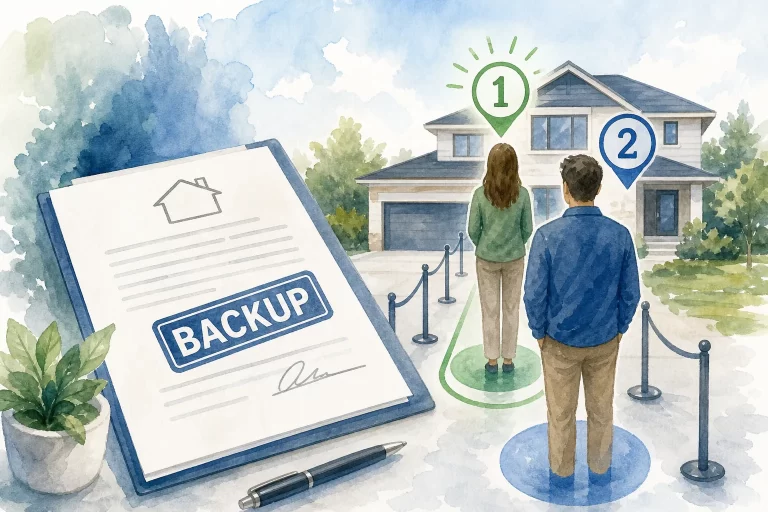 Backup offer real estate contract queue