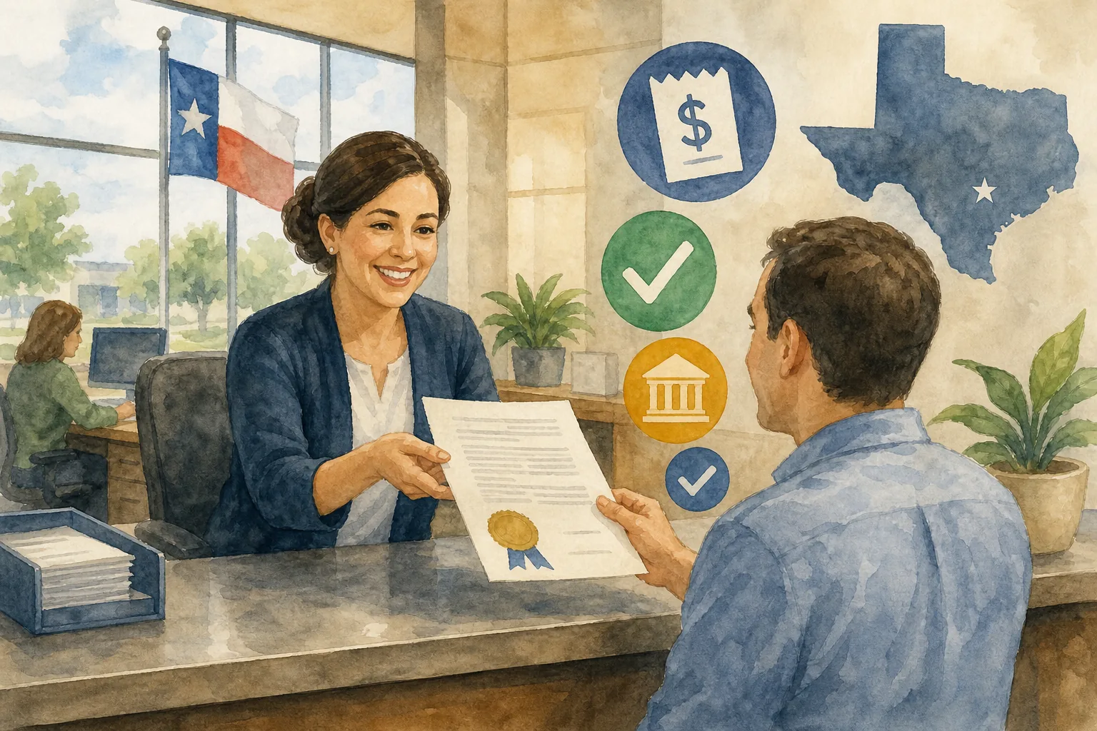 "Checking Texas-specific closing fees with county clerk"