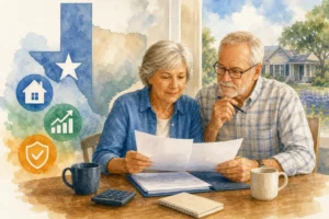 Reverse mortgage overview illustration