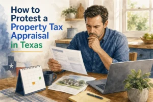 Texas property tax appraisal notice review.