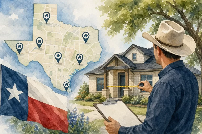Appraiser comparing recent sales in Texas
