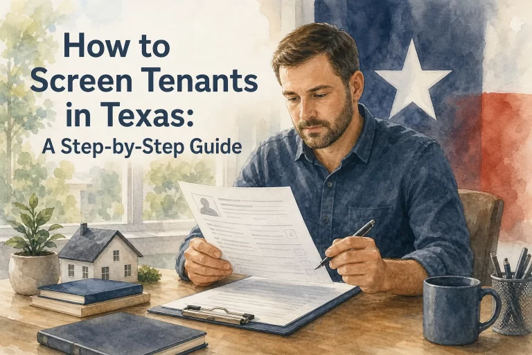 Tenant application review process in Texas