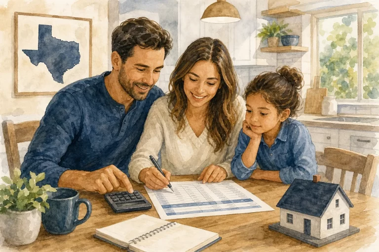 Budgeting for first-time home buyer in Texas