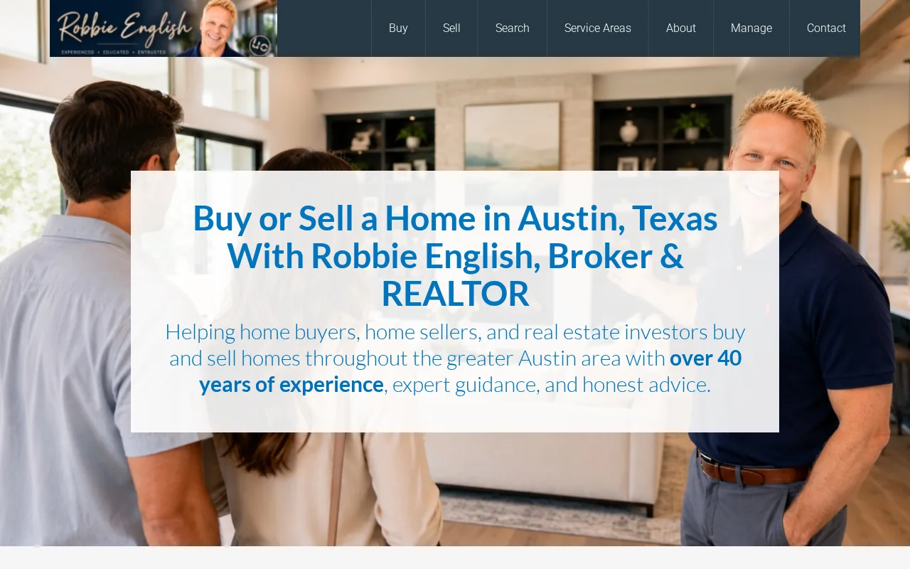 Robbie English: visual reference for 1. Robbie English, REALTOR, Broker