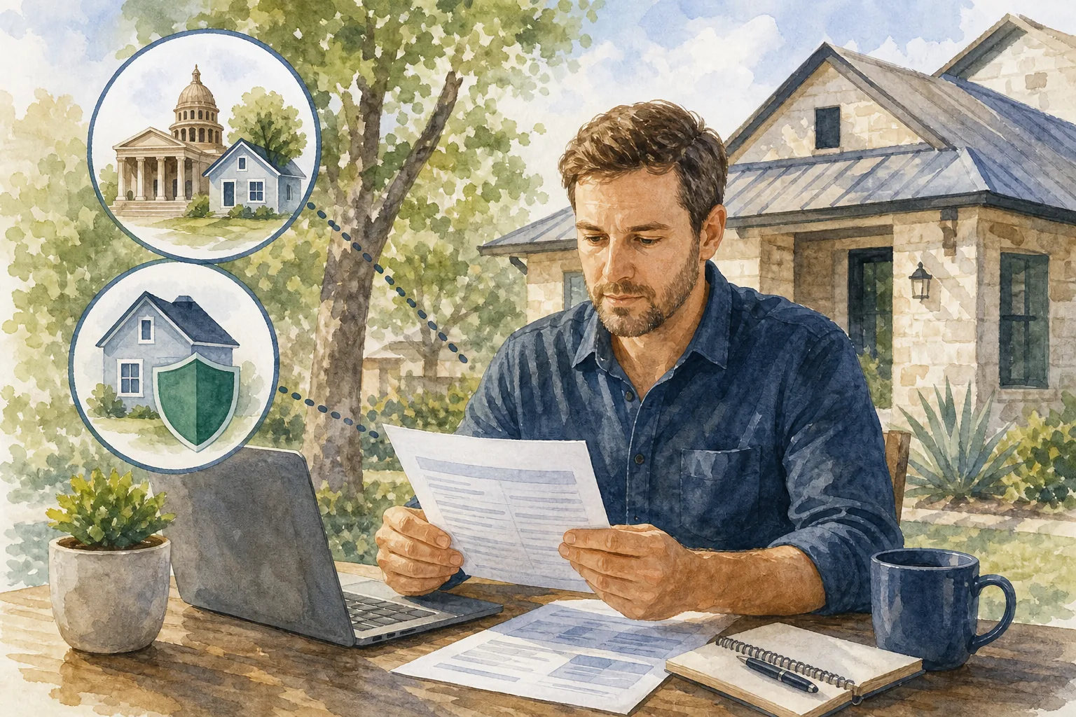 Mortgage escrow for Texas property taxes and homeowners insurance