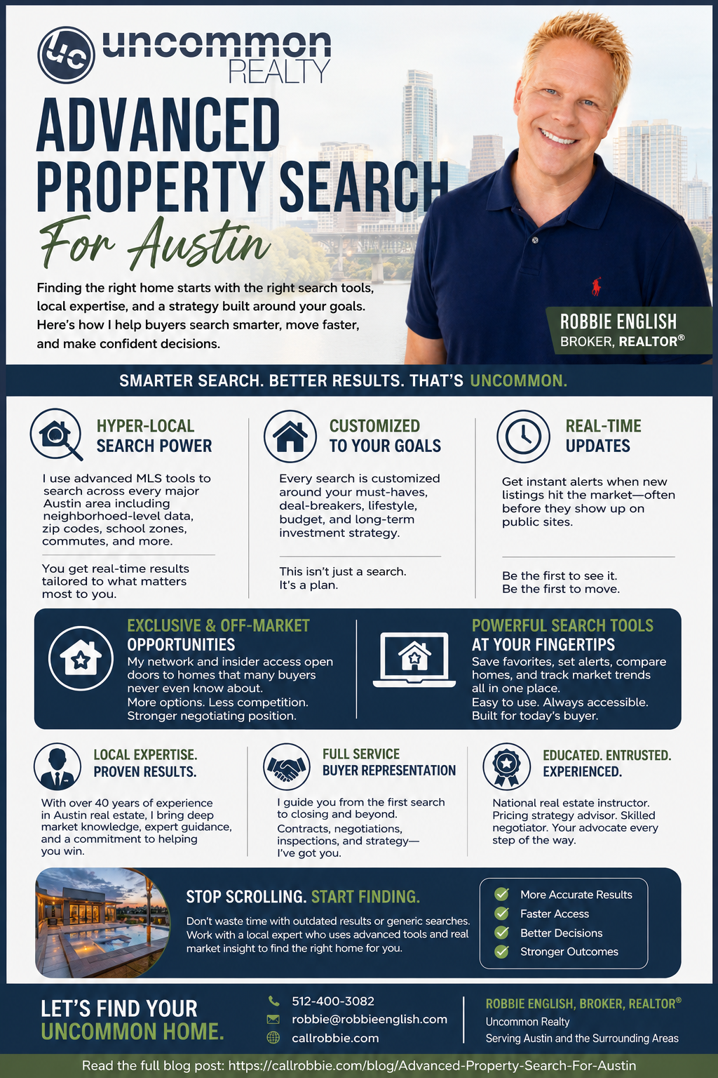 Advanced Property Search For Austin Infographic