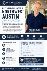 Best Neighborhoods in Northwest Austin for Families Where Buyers Are Moving in 2026 Infographic