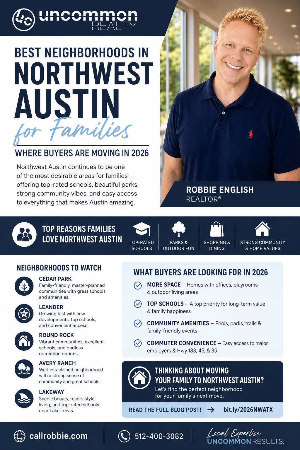 Best Neighborhoods in Northwest Austin for Families Where Buyers Are Moving in 2026 Infographic