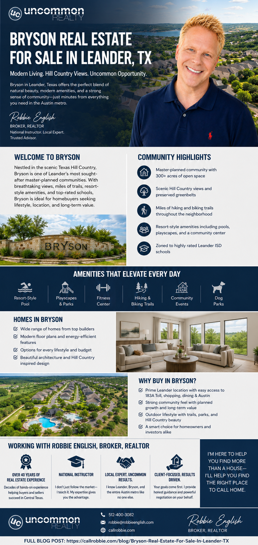 Bryson Real Estate For Sale In Leander TX Infographic