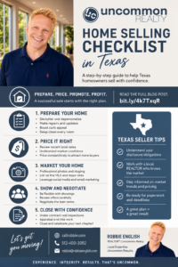Home Selling Checklist In Texas Infographic