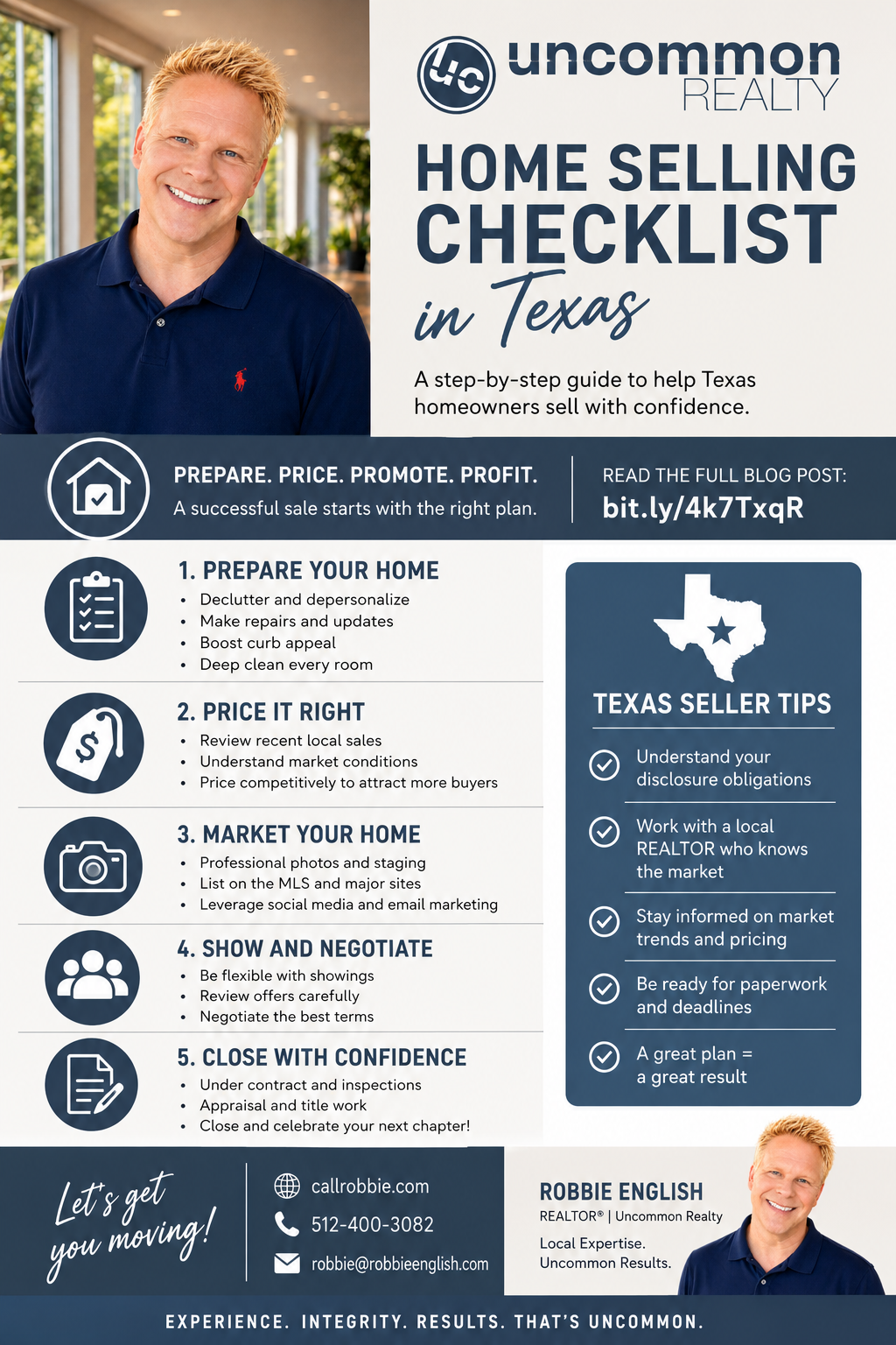 Home Selling Checklist In Texas Infographic