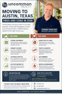Moving to Austin Texas Pros And Cons 2026 Infographic