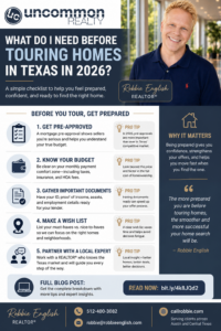 What Do I Need Before Touring Homes In Texas 2026? Infographic