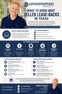 What To Know About Seller Lease Backs In Texas Infographic