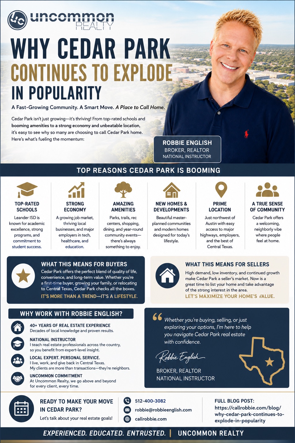 Why Cedar Park Continues to Explode in Popularity Infographic