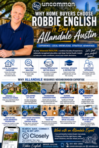 Why Home Buyers Choose Robbie English To Buy In Allandale Austin Infographic