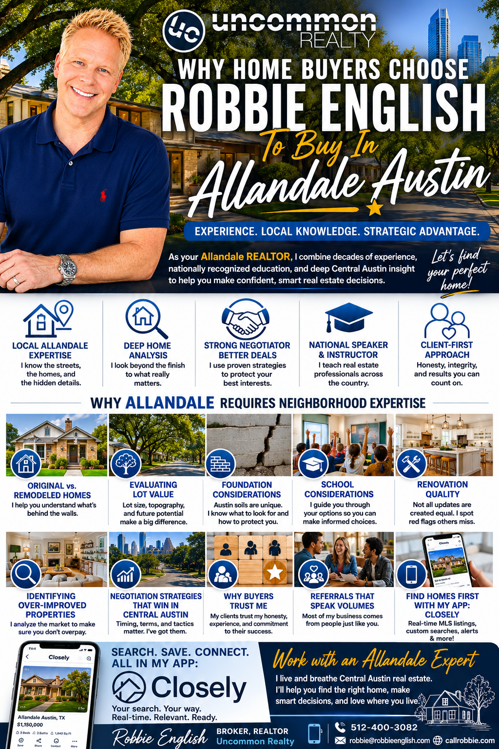 Why Home Buyers Choose Robbie English To Buy In Allandale Austin Infographic