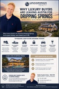 Why Luxury Buyers Are Leaving Austin for Dripping Springs Infographic