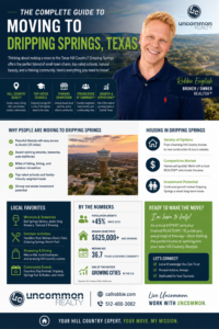 The Complete Guide To Moving to Dripping Springs Texas Infographic