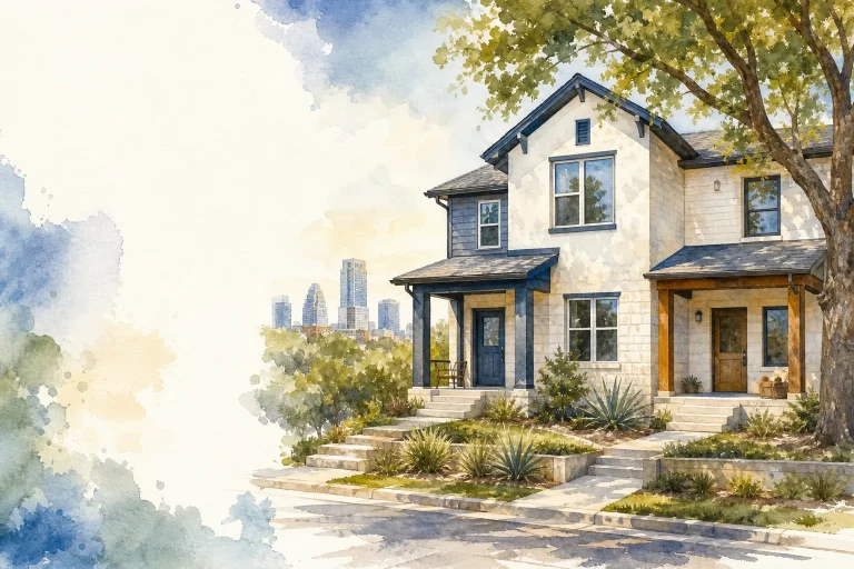 Austin TX house hacking duplex with owner and rental unit