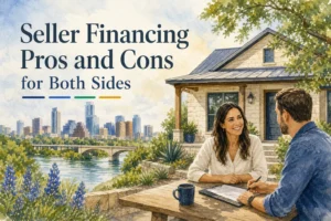 Seller financing pros and cons for buyers and sellers in Austin, Texas.