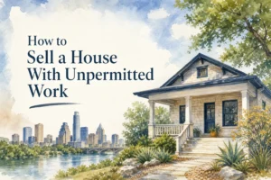How to sell a house with unpermitted work in Austin, Texas.