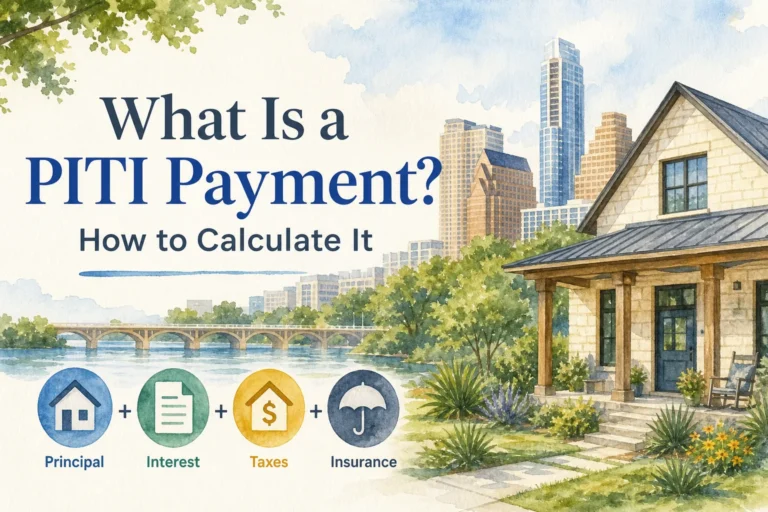 What a PITI mortgage payment includes for Austin home buyers.