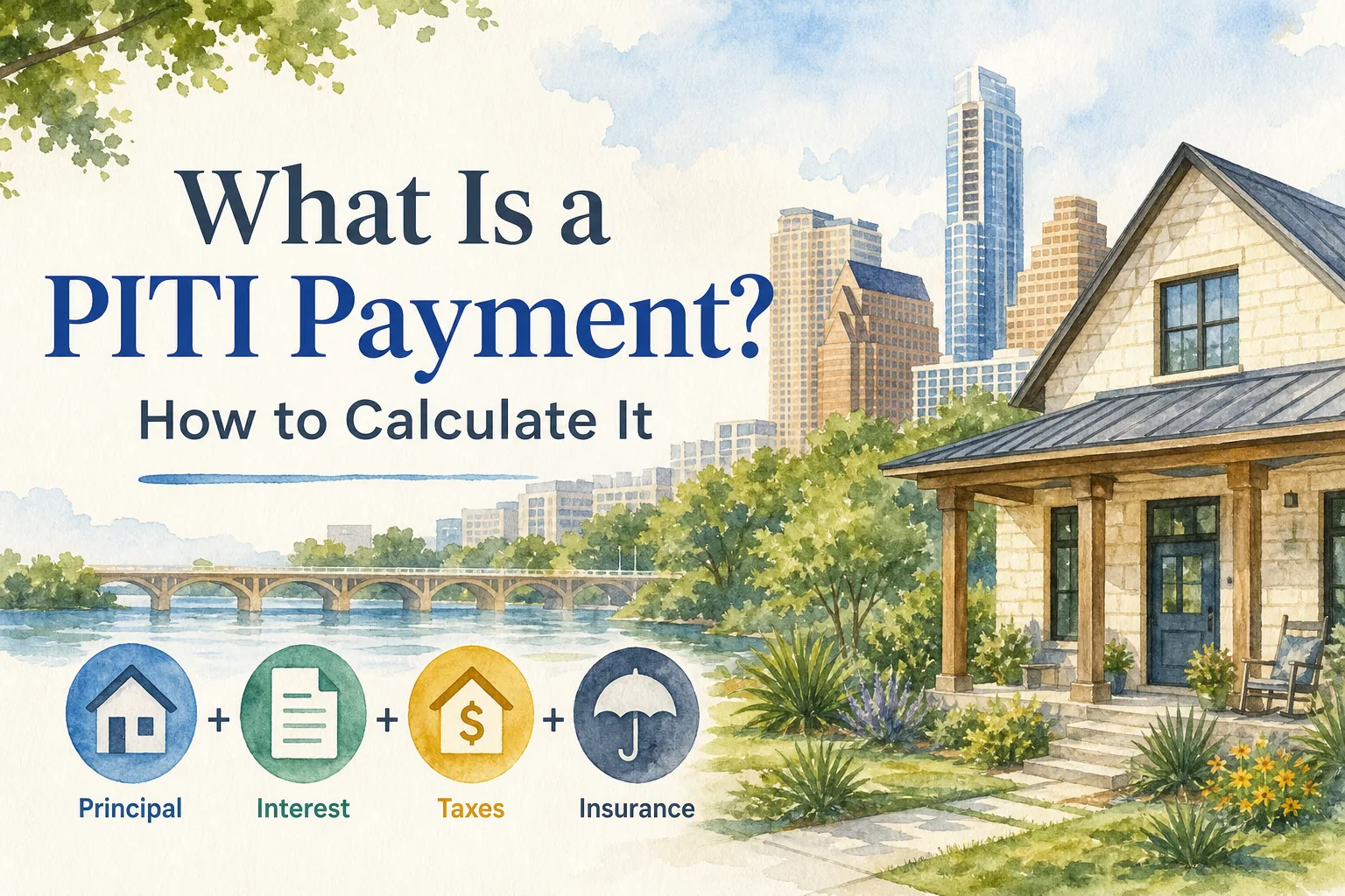 What a PITI mortgage payment includes for Austin home buyers.