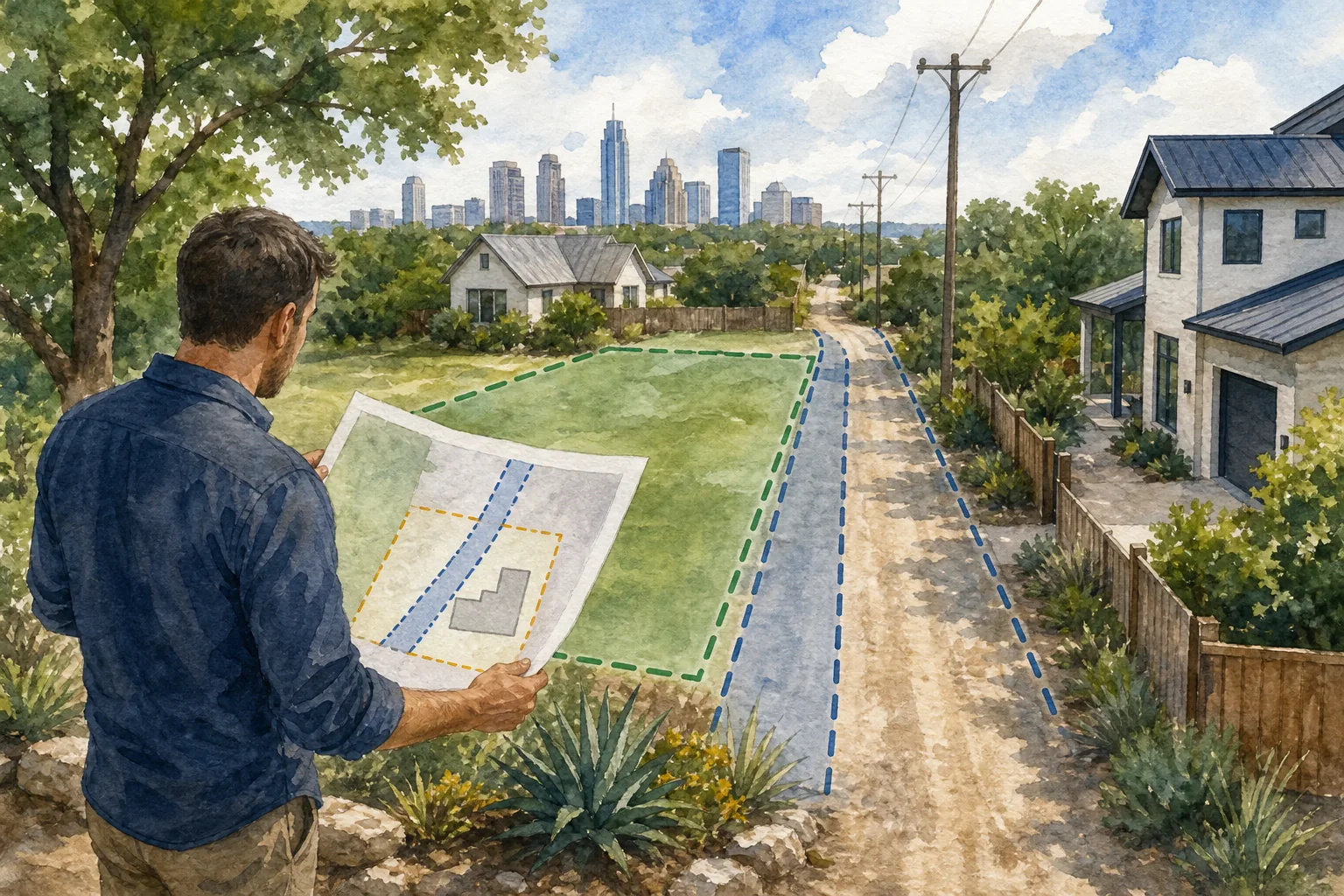 Austin homeowner reviewing how a property easement affects land use and a sale.